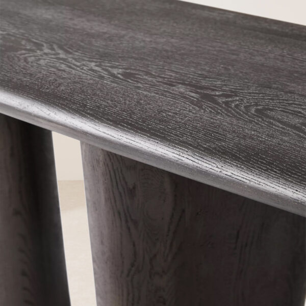 VHT-001 Modern Minimalist Natural Wood Grain Sculptural Leg Multi-Scene Console Table - Image 3
