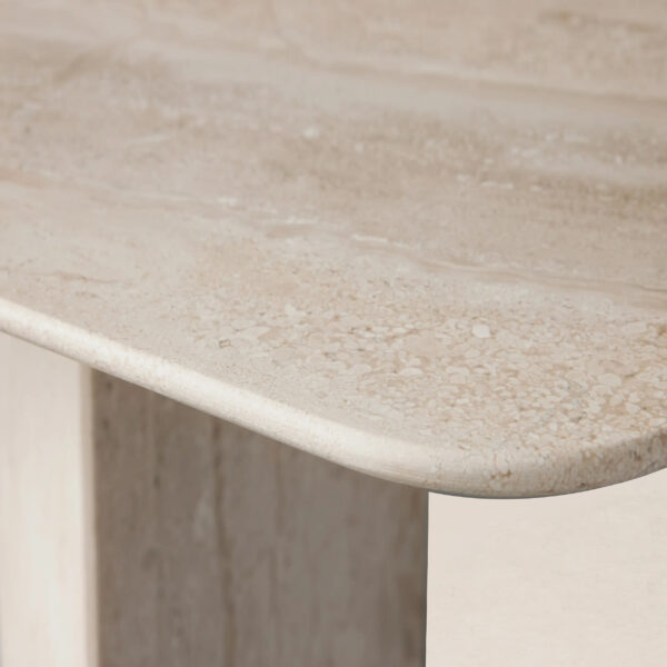 VHT-004 Matte Finish Handcrafted Three-Leg Marble Console Table - Image 4