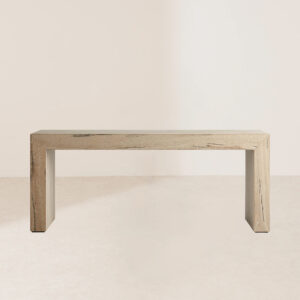 VHT-008 Solid Wood Modern Minimalist Weathered Crack Console Table