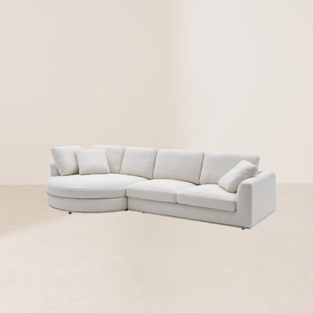 VHS-022 Modern Minimalist Sofa Set Combining Semi-Circular Arc and Rectangular Seat